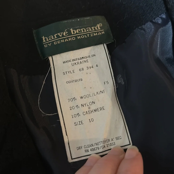 Harvé Benard | Vintage 80s Wool Blazer - Picture 4 of 5